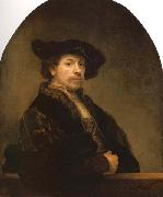 Rembrandt van rijn Self-Portrait oil painting artist